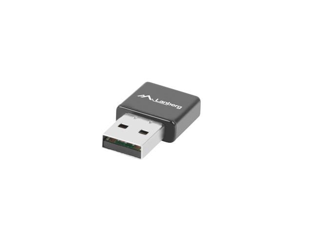 Безжичен Wireless адапте Lanberg Lanberg NC-0300-WI, 300Mbps, 2.4GHz(300 Mbps), Wireless-N,1 вътрешна антена, USB 2.0