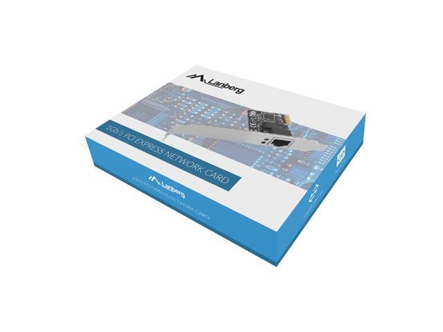  Мрежова PCI Express карта Lanberg PCE-1GB-201, LAN 1x 10/100/1000 RJ-45