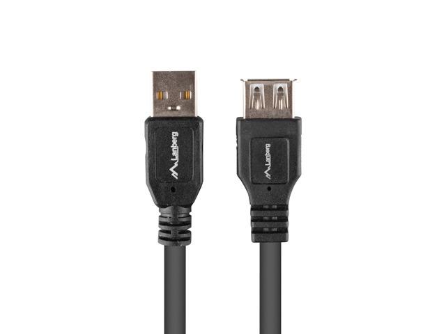 Кабел Lanberg extension cable USB-A M/F 2.0, 1.8m, box, black