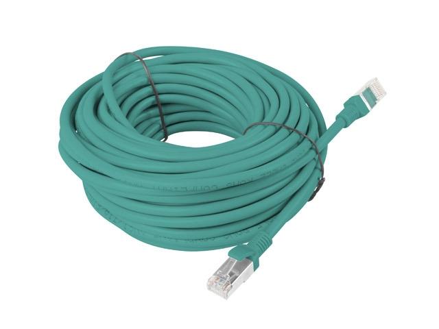 Кабел Lanberg patch cord CAT.6 FTP 30m, green