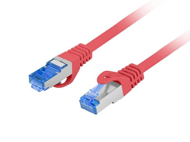 Кабел Lanberg patch cord CAT.6A FTP LSZH CCA 1.5m Fluke Passed, red