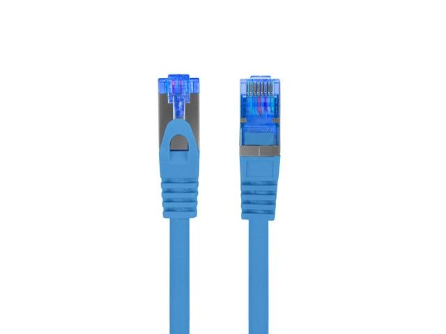 Кабел Lanberg patch cord CAT.6A FTP LSZH CCA 10m Fluke Passed, blue