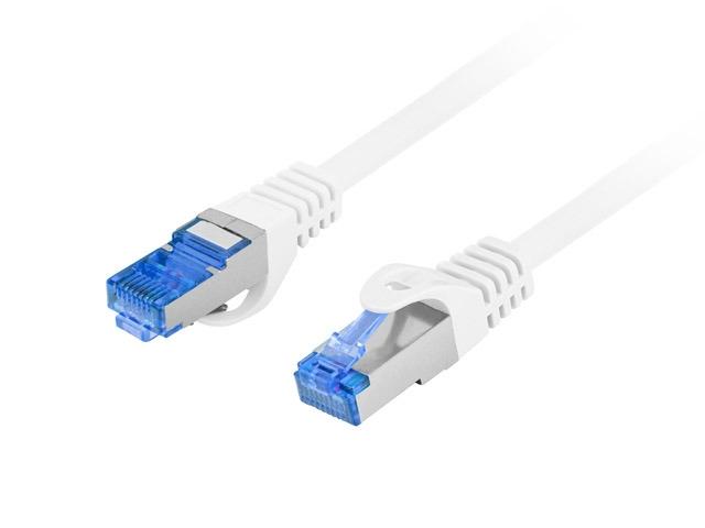 Кабел Lanberg patch cord CAT.6A FTP LSZH CCA 10m Fluke Passed, white