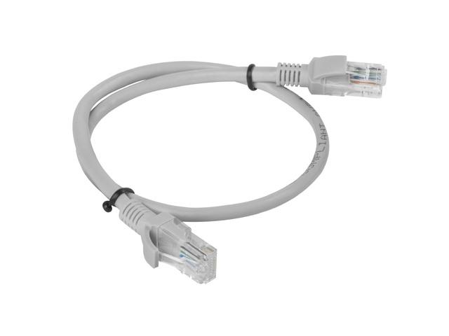 Кабел Lanberg patch cord CAT.6 UTP 0.5m, grey