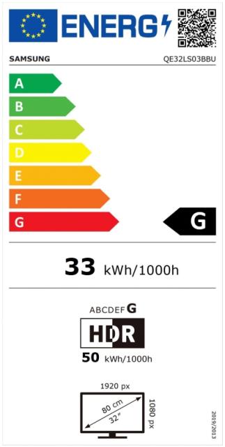 Телевизор Samsung 32" 32LS03B Frame, 4K UHD LED TV, SMART, HDR 10+, 1100 PQI, Mega Contrast, Dual LED, Dolby Digital Plus, Bixby, 2xHDMI 2.1, 2xUSB, Bluetooth, Wi-Fi, Tizen, Charcoal Black