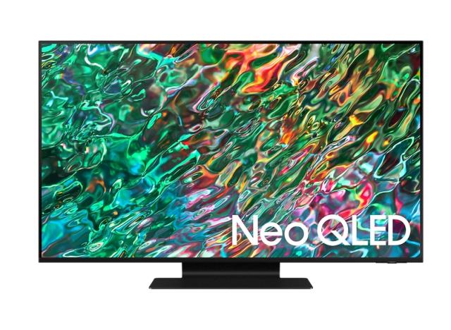Телевизор Samsung 43'' 43QN90B QLED FLAT, SMART, 4500 PQI, Quantum Mini LED, Micro Dimming, Quantum HDR 1500, HDR 10+, FreeSync Premium Pro, Dolby Digital Plus, Q-Symphony, Mirroring, Bixby, Bluetooth 4.2, Wi-Fi 5, 4xHDMI, 2xUSB, Frameless, Tizen, Ti