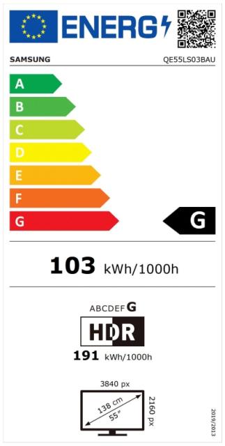 Телевизор Samsung 55" QE55LS03B The Frame QLED 4K Smart TV,  Quantum HDR, HDR 10+, Dolby Digital Plus, Q-Symphony Lite, Mirroring, Bixby, Wi-Fi, Bluetooth, 4xHDMI, 2xUSB, Tizen, Black