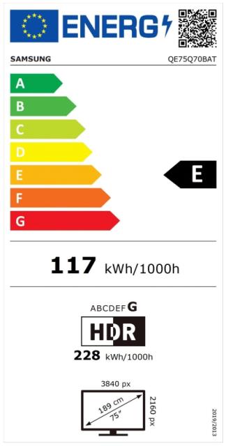 Телевизор Samsung 75" 75Q70B QLED FLAT, SMART, 3400 PQI, Dual LED, Quantum HDR, HDR 10+, Dolby Digital Plus, Bixby, Bluetooth, 4xHDMI, 2xUSB, LAN, Digital Audio, Frameless, Tizen, Black