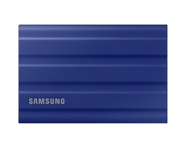 Външен диск Samsung Portable  SSD M.2 (NVMe) T7 Shield 1TB , USB 3.2 Gen2, Rugged, IP65, Read 1050 MB/s Write 1000 MB/s, Blue