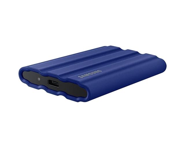 Външен диск Samsung Portable  SSD M.2 (NVMe) T7 Shield 1TB , USB 3.2 Gen2, Rugged, IP65, Read 1050 MB/s Write 1000 MB/s, Blue, MU-PE1T0R/EU