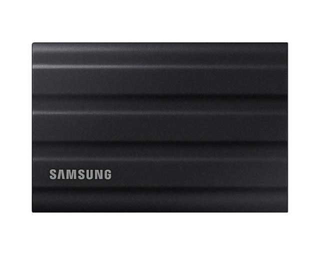 Външен диск Samsung Portable  SSD M.2 (NVMe) T7 Shield 1TB , USB 3.2 Gen2, Rugged, IP65, Read 1050 MB/s Write 1000 MB/s, Black, MU-PE1T0S/EU