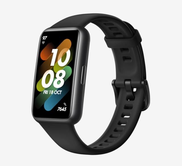 Фитнес гривна Huawei Band 7, Graphite Black, Leia B19, 1.47", AMOLED, 194x368, BT 5.0, Silicone Strap