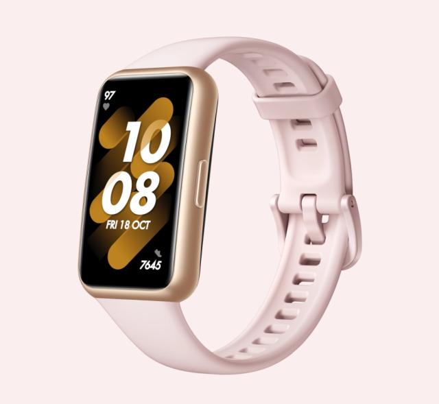 Фитнес гривна Huawei Band 7, Nebula Pink , Leia B19, 1.47", AMOLED, 194x368, BT 5.0, Silicone Strap
