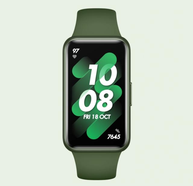Фитнес гривна Huawei Band 7, Wilderness Green,  Leia B19, 1.47", AMOLED, 194x368, BT 5.0, Silicone Strap
