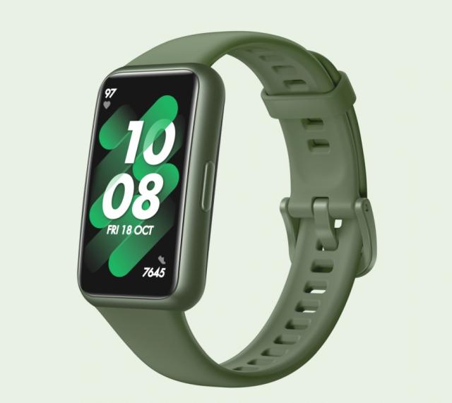 Фитнес гривна Huawei Band 7, Wilderness Green,  Leia B19, 1.47", AMOLED, 194x368, BT 5.0, Silicone Strap