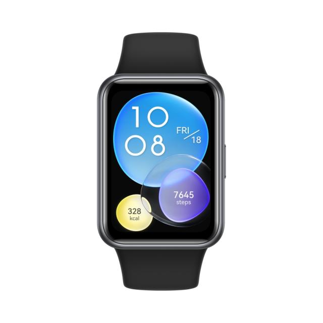 Часовник Huawei Watch Fit 2, Midnight Black, Yoda-B19V, 1.74" AMOLED 336x480. BT 5.2, Silicone Strap
