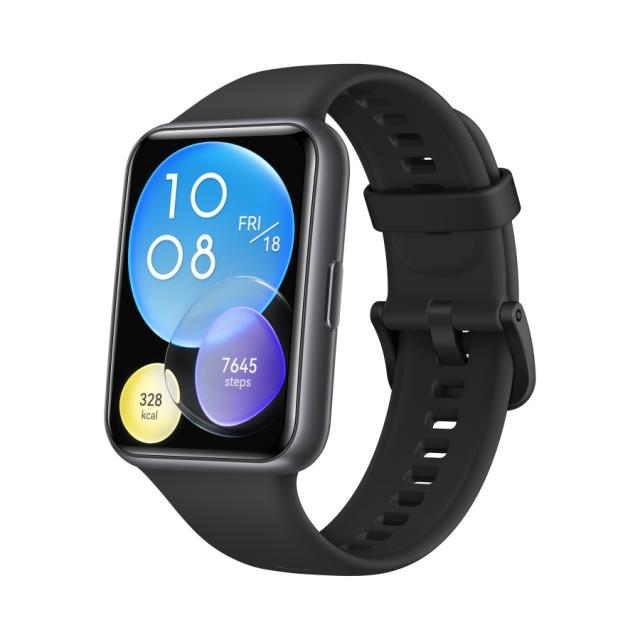 Часовник Huawei Watch Fit 2, Midnight Black, Yoda-B19V, 1.74" AMOLED 336x480. BT 5.2, Silicone Strap