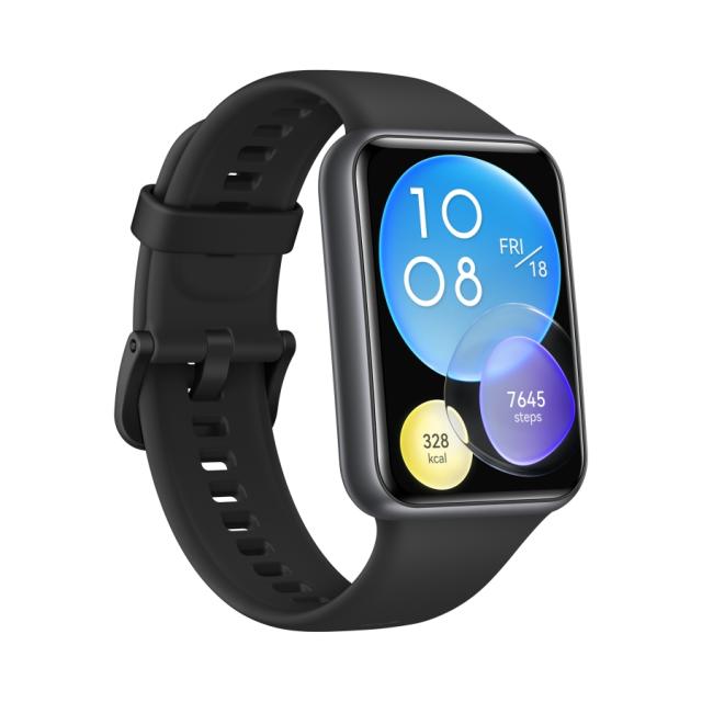 Часовник Huawei Watch Fit 2, Midnight Black, Yoda-B19V, 1.74" AMOLED 336x480. BT 5.2, Silicone Strap