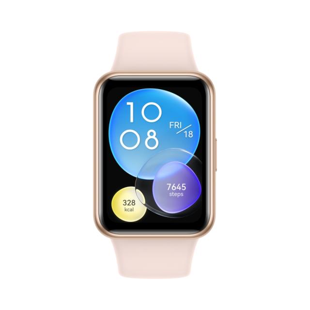 Часовник Huawei Watch Fit 2, Sakura Pink, Yoda-B19V, 1.74" AMOLED 336x480. BT 5.2, Silicone Strap