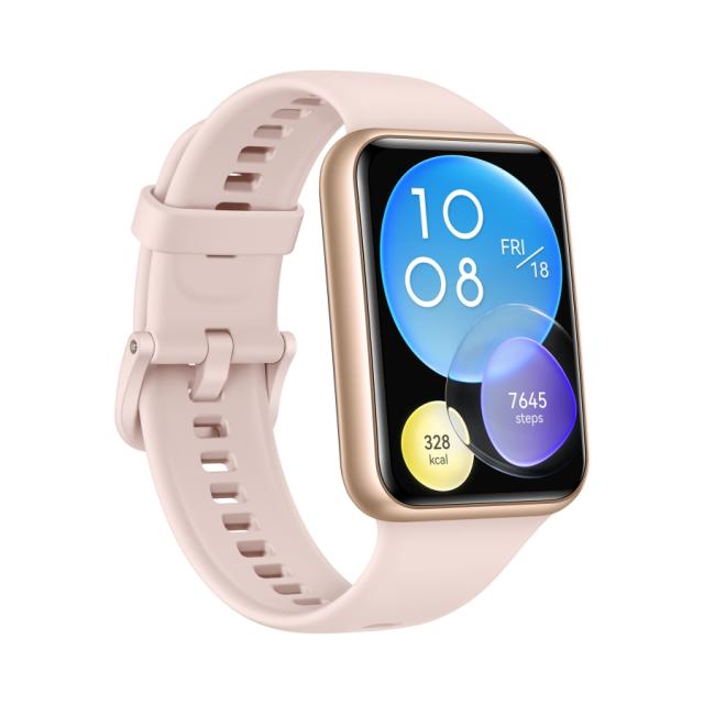 Часовник Huawei Watch Fit 2, Sakura Pink, Yoda-B19V, 1.74" AMOLED 336x480. BT 5.2, Silicone Strap