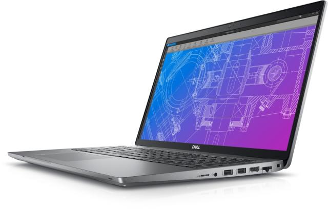 Лаптоп Dell Precision 3570, Intel Core i7-1265U vPro (12 MB Cache, 1.80 GHz to 4.80 GHz), 15.6" FHD (1920x1080) 250 nit, RGB Camera, 16 GB, 1x16, 4800MHz, DDR5, M.2 512GB SSD, NVIDIA T550 4G DDR6, Wifi 6E+BT, Win 11 Pro, 3Y BO