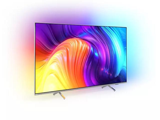 Телевизор Philips 65PUS8507/12, 64.5" THE ONE, UHD 4K LED 3840x2160, DVB-T2/C/S2, Ambilight 3, HDR10+, HLG, Android 11, Dolby Vision, Dolby Atmos, Quad Core P5 Perfec with Al, 60Hz, 16GB, BT 5.0, HDMI, 2xUSB, Cl+, 802.11ac, Lan, 20W RMS, V Sticks Sta
