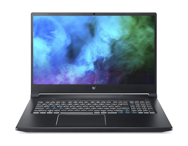Лаптоп Acer Predator Helios 300, PH317-55-77CR, Core i7 11800H (up to 4.60 GHz, 24MB), 17.3" FHD IPS 144Hz, 16GB DDR4 3200MHz (1 slot free), 512GB NVMe+1TB HDD, GeForce RTX 3070 8GB GDDR6, Wi-Fi 6ax, BT 5.1, Backlit kbd, Win 11 Home, Black