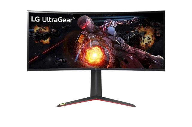 Монитор LG 34GP950G-B 34", UltraGear 21:9 Curved Nano IPS 1ms, AG, QHD (3440x1440) Gaming , 144Hz (up to 180 Hz), HDR 600, 1000:1, 400cd/m2, DCI-P3 98%, HDMI, DP, USB3.0 (1up/2down), NVIDIA G-Sync, Height Adjustable, Tilt, Black