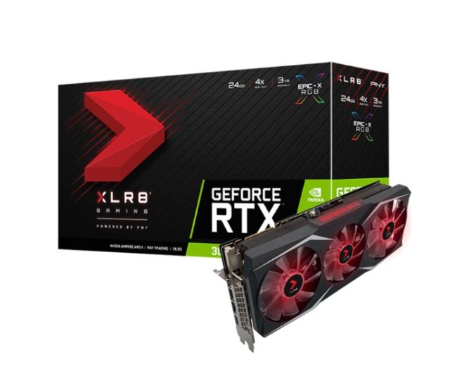 Видео карта PNY GeForce RTX 3090Ti24GB XLR8 Gaming UPRISING EPIC-X RGB Triple Fan Edition
