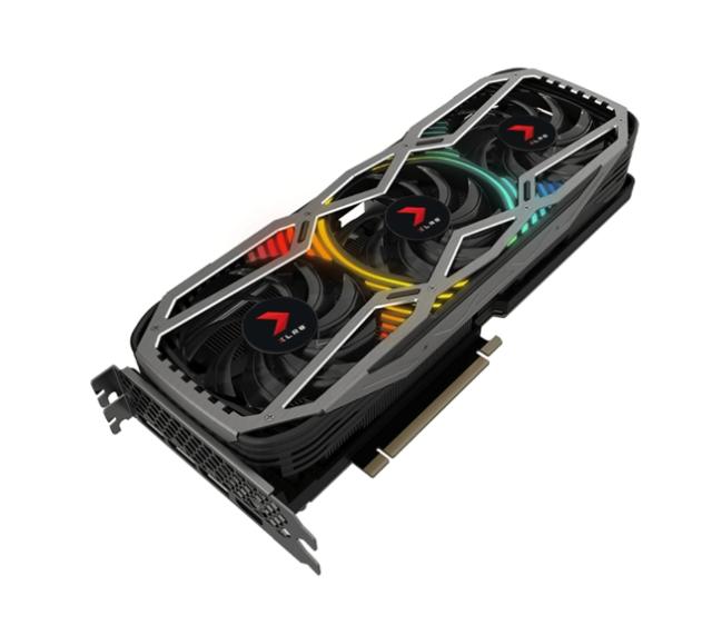 Видео карта PNY GeForce RTX 3080 10GB XLR8 Gaming REVEL EPIC-X RGB LHR Triple Fan Edition