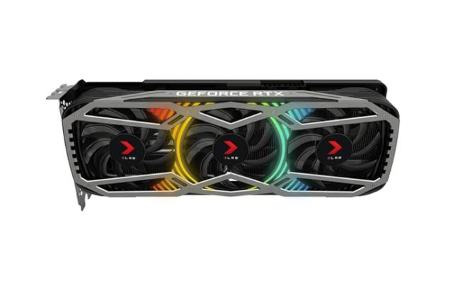 Видео карта PNY GeForce RTX 3080 10GB XLR8 Gaming REVEL EPIC-X RGB LHR Triple Fan Edition