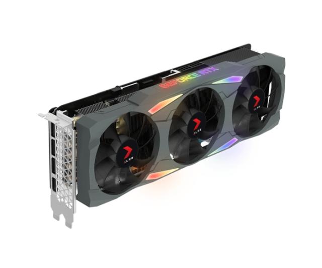 Видео карта PNY GeForce RTX 3080 10GB XLR8 Gaming UPRISING EPIC-X RGB LHR Triple Fan Edition