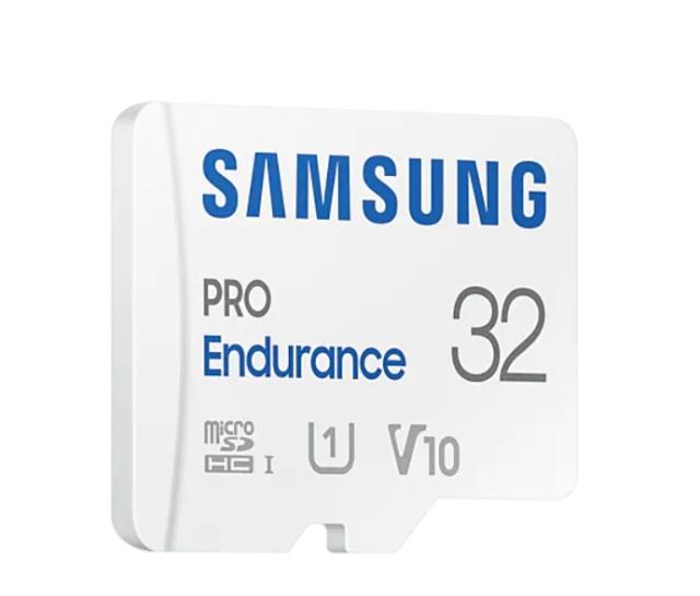 Карта памет Samsung 32 GB micro SD PRO Endurance, Adapter, Class10, Waterproof, Read 100 MB/s - Write 30 MB/s