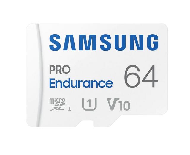 Карта памет Samsung PRO Endurance, microSDHC, UHS-I, 64GB, Адаптер, Class10, Waterproof