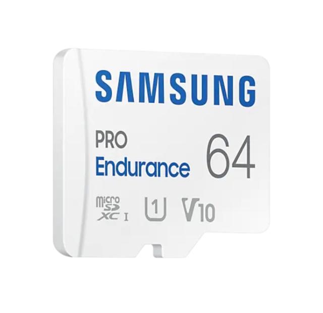 Карта памет Samsung PRO Endurance, microSDHC, UHS-I, 64GB, Адаптер, Class10, Waterproof