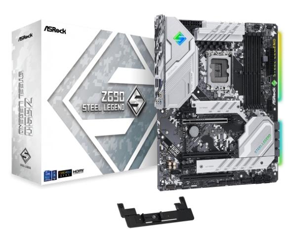 Дънна платка ASRock Z690 Steel Legend, LGA1700, 4xDDR4, PCI-E 5.0 (DP, HDMI)(CF), PCI-E 5.0, 8x SATA 6Gb/s, 3x M.2, 1 x USB 3.2 Gen 2, ATX