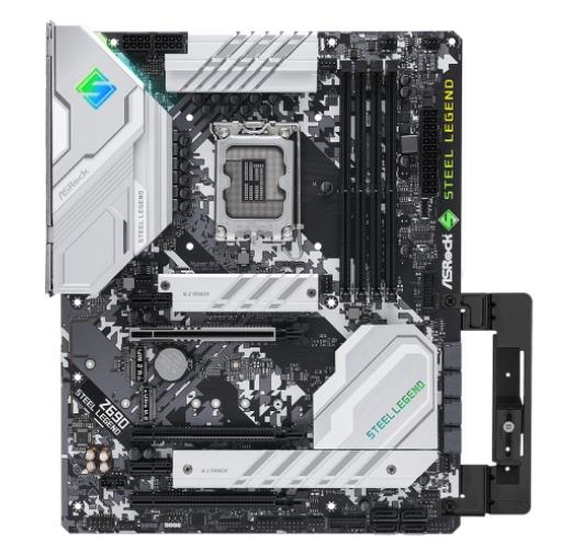 Дънна платка ASRock Z690 Steel Legend, LGA1700, 4xDDR4, PCI-E 5.0 (DP, HDMI)(CF), PCI-E 5.0, 8x SATA 6Gb/s, 3x M.2, 1 x USB 3.2 Gen 2, ATX