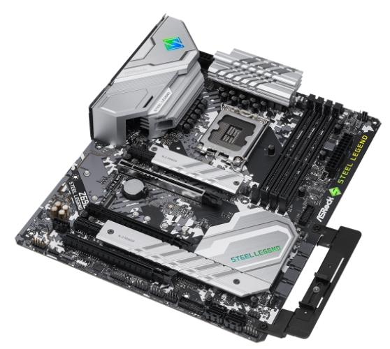 Дънна платка ASRock Z690 Steel Legend, LGA1700, 4xDDR4, PCI-E 5.0 (DP, HDMI)(CF), PCI-E 5.0, 8x SATA 6Gb/s, 3x M.2, 1 x USB 3.2 Gen 2, ATX