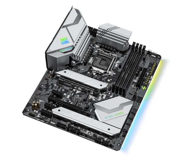 Дънна платка ASRock Z590 Steel Legend, Z590, LGA1200, 4xDDR4, (HDMI&DP)(CFX), PCI-E 4.0, 6x SATA 6Gb/s, 3x M.2, 1x USB 3.2 Gen 2 Type-C, ATX