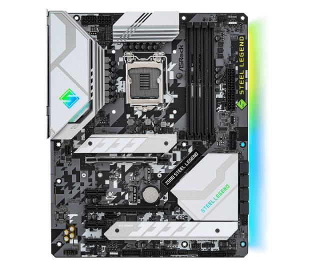 Дънна платка ASRock Z590 Steel Legend, Z590, LGA1200, 4xDDR4, (HDMI&DP)(CFX), PCI-E 4.0, 6x SATA 6Gb/s, 3x M.2, 1x USB 3.2 Gen 2 Type-C, ATX