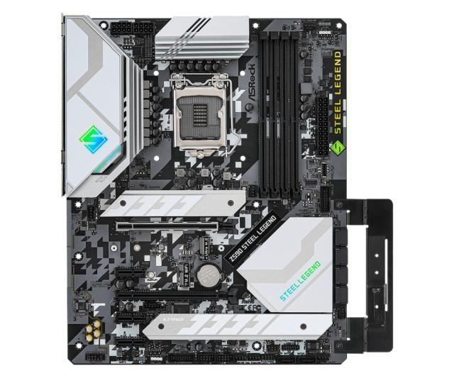 Дънна платка ASRock Z590 Steel Legend, Z590, LGA1200, 4xDDR4, (HDMI&DP)(CFX), PCI-E 4.0, 6x SATA 6Gb/s, 3x M.2, 1x USB 3.2 Gen 2 Type-C, ATX