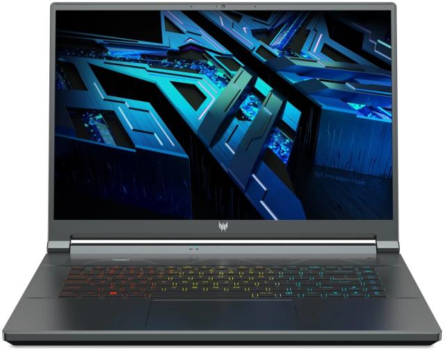 Лаптоп Acer Predator Triton 500, PT516-52s-91ZB, Core i9-12900H(3.80GHz up to 5GHz, 24MB), 16" (2560x1600), 240Hz, 16GB LPDDR5 (1 slot free), 1024GB PCIe SSD, RTX 3080Ti 16GB GDDR6, FP,SD card, FHD Cam, Wi-Fi 6ax, BT 5.2,Win 11 Home,Black