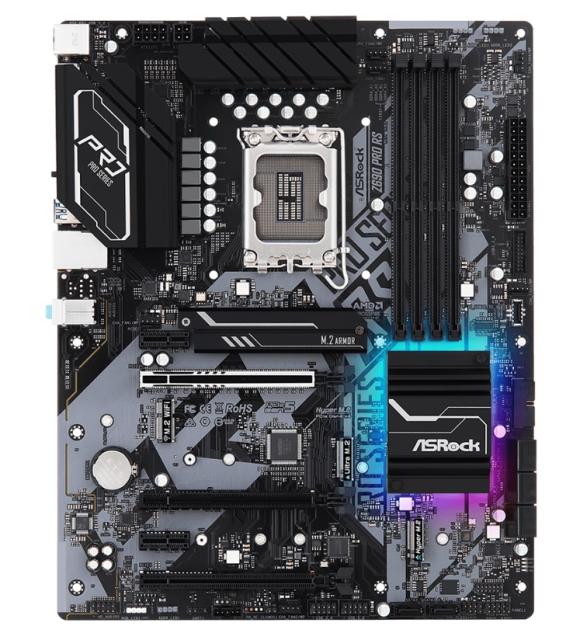 Дъна платка ASRock Z690 Pro RS, LGA1700, DDR4, (DP&HDMI)(CF), PCIe 5.0,  8x SATA 6Gb/s, 3x M.2, 2x USB 3.2 Gen2, ATX