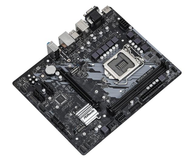 Дънна платка ASRock B560M-HDV/M.2, LGA1200, DDR4, (HDMI/DVI/VGA), PCI-E 4.0 , 4x SATA 6Gb/s, 2x M.2, 4x USB 3.2 Gen 1, Micro ATX