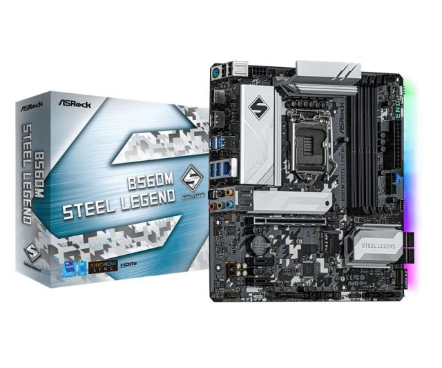 ASRock B560M STEEL LEGEND product НазадMBIASROCKB560MSTEELLEGENDMBIASROCKB560MSTEELLEGENDMBIASROCKB560MSTEELLEGENDMBIASROCKB560MSTEELLEGENDНапред Дънна платка ASRock B560M STEEL LEGEND, B560, LGA1200, DDR4, (DP/HDMI), PCI-E 4.0, 6x SATA 6Gb/s, 2x M.2