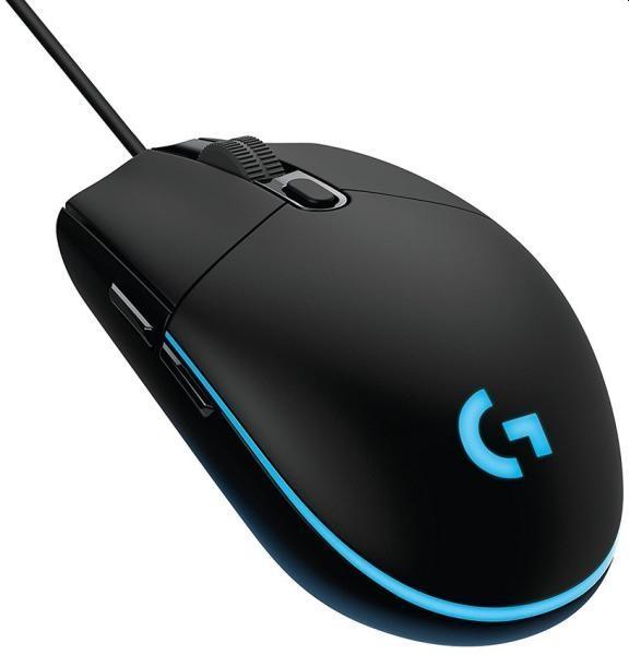 Мишка Logitech G203, оптична, 8000 dpi, RGB подсветка, USB черна