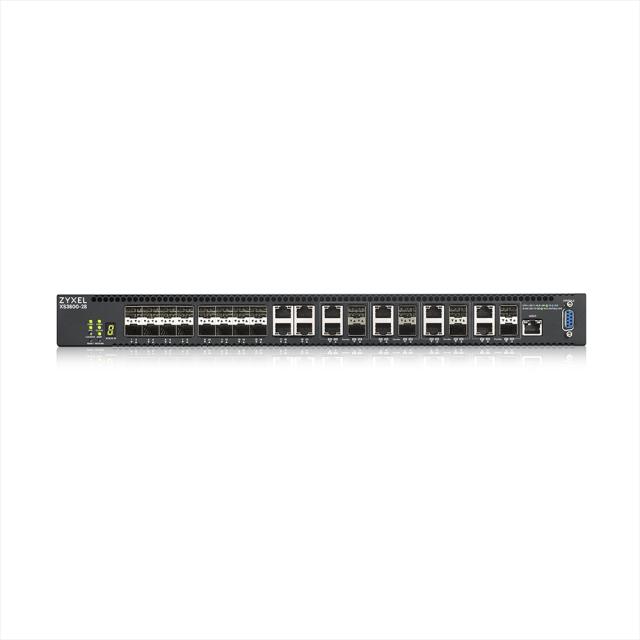 Комутатор ZyXEL XS3800-28, 28-port 10GbE L2+ Managed Switch Nebula Flex Pro (dual AC,1 year NCC Pro pack license bundled)