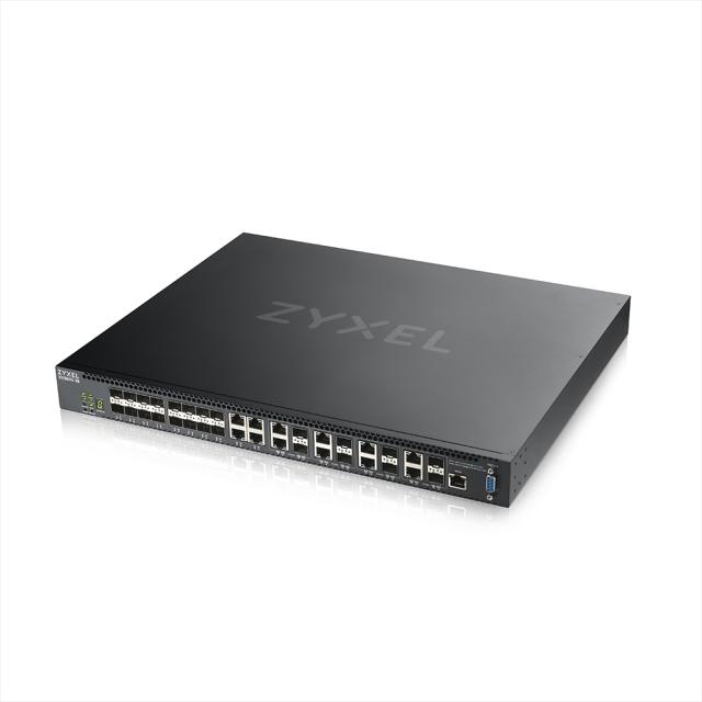 Комутатор ZyXEL XS3800-28, 28-port 10GbE L2+ Managed Switch Nebula Flex Pro (dual AC,1 year NCC Pro pack license bundled)