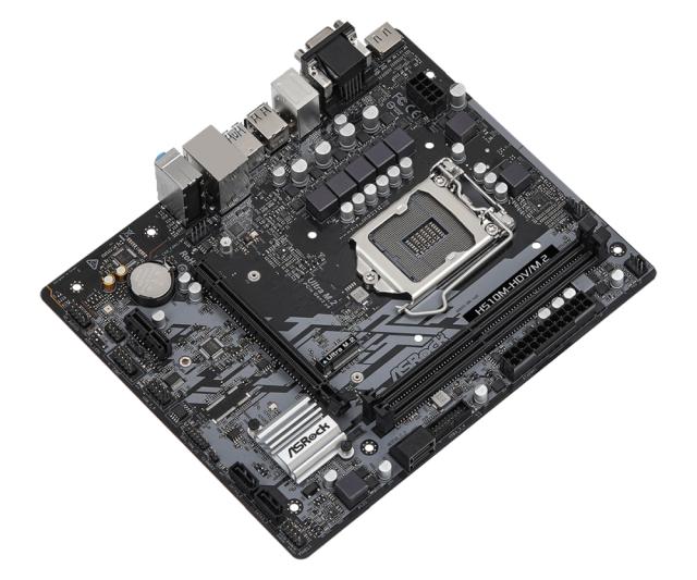 Дънна платка ASRock H510M-HDV/M.2, H510, LGA1200, 2xDDR4, (HDMI/DVI/VGA), PCI-E 4.0, 4x SATA 6Gb/s, 1x M.2, 2x USB 3.2 Gen 1, Micro ATX