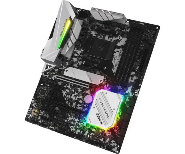 Дънна платка ASRock B450 Steel Legend, B450, AM4, DDR4, PCIe 3.0 (HDMI, DP), 4x SATA3 6.0 Gb/s, 1x Ultra M.2, 1x M.2, 6x USB 3.1 Gen1, 2 x USB 3.1 Gen2, ATX